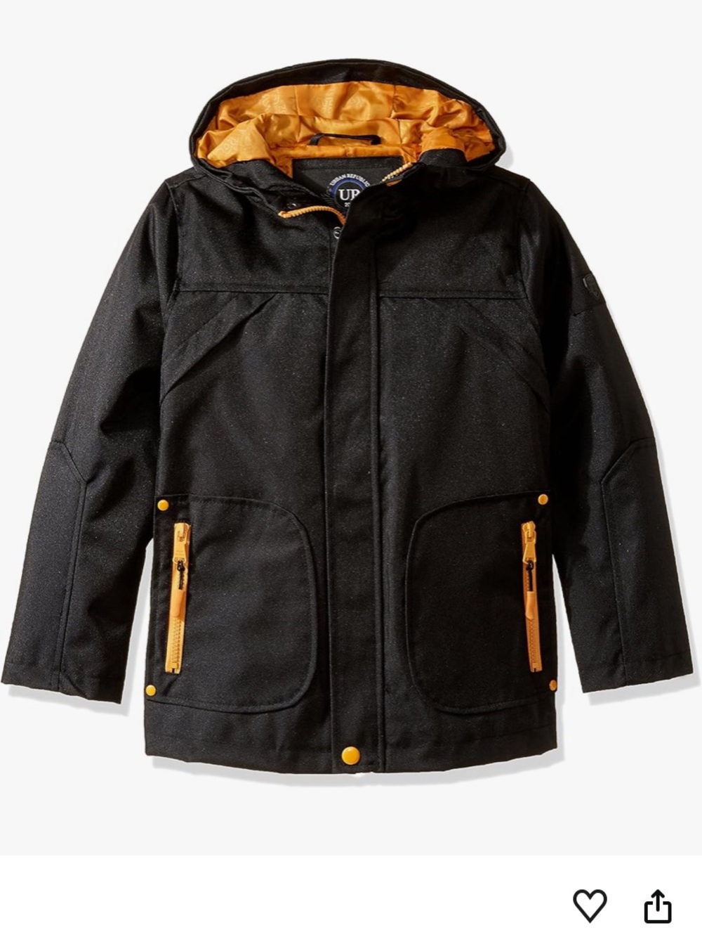 Urban Republic Boys' Ballistic Flange Jacket with Hood, size 7